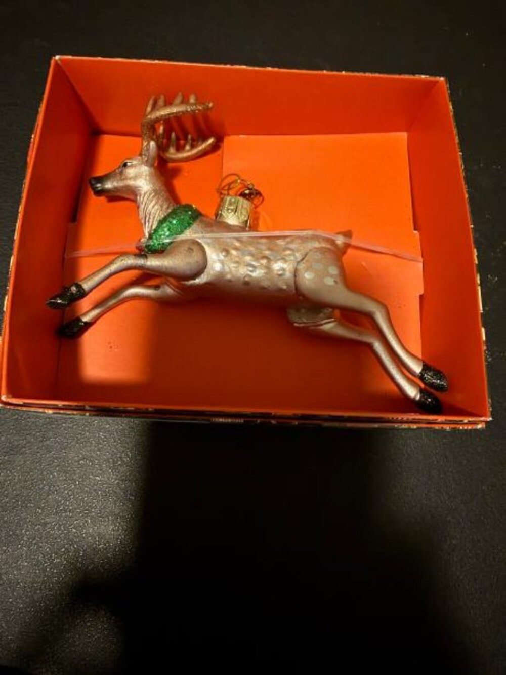 John Derian 2025 Glass Deer Ornament Holiday New in Box Christmas